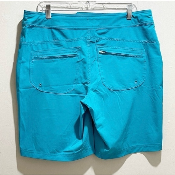 COOLIBAR Mens UPF 50+ Turquoise Performance Amphibian Shorts Back Zip Pockets XL - Picture 2 of 7